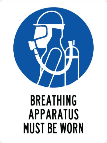 BREATHING APPARATUS MUST BE WORN