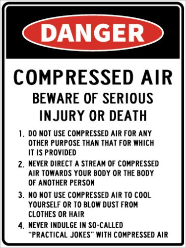 COMPRESSED AIR BE AWARE