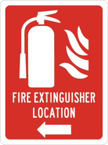 FIRE EXTINGUISHER LOCATION LEFT