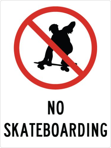 NO SKATEBOARDING