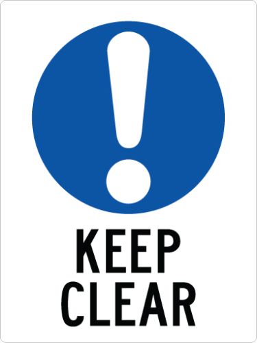 MANDATORY WARNING KEEP CLEAR