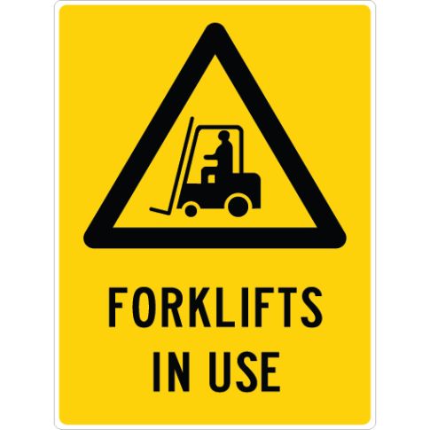 FORKLIFTS IN USE