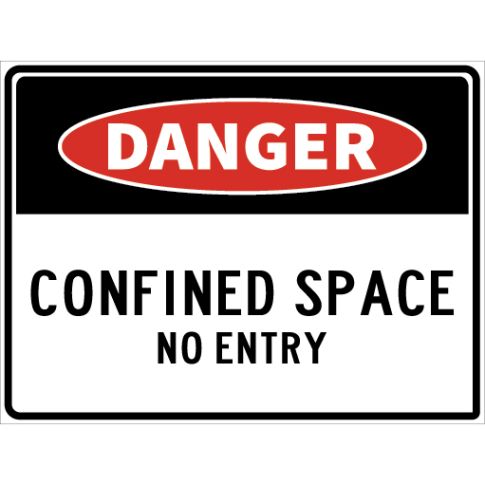 CONFINED SPACE NO ENTRY