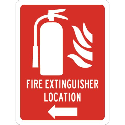 FIRE EXTINGUISHER LOCATION LEFT