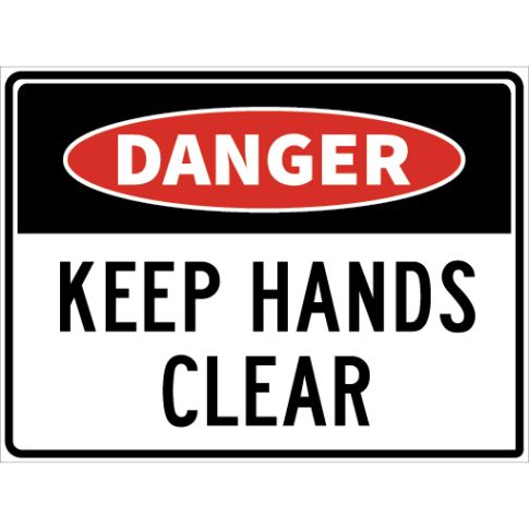 KEEP HANDS CLEAR