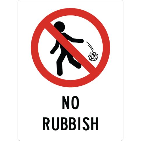 NO RUBBISH