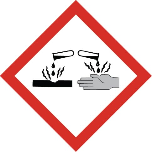 WARNING CORROSIVE