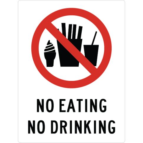 NO EATING NO DRINKING