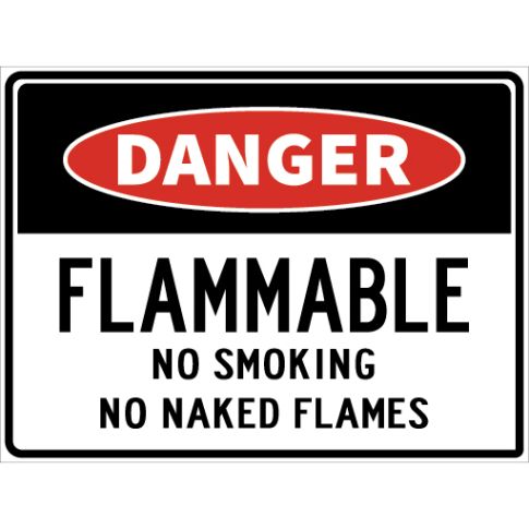 FLAMMABLE NO SMOKING