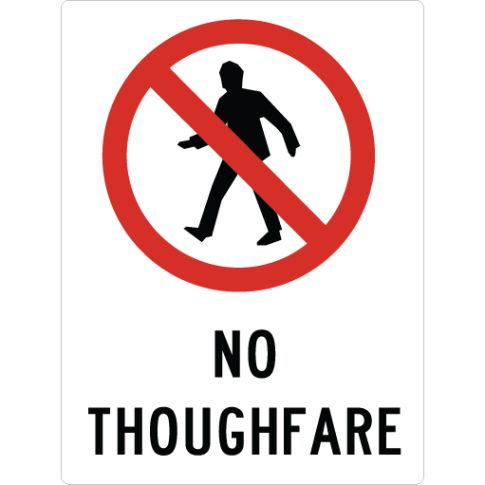 NO THROUGHFARE